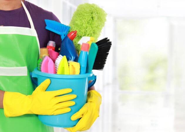 ציוד ניקיון לאחר שיפוץ